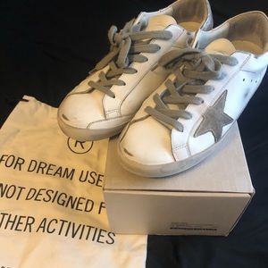 Golden Goose Superstar Sneakers White/Silver, size 39